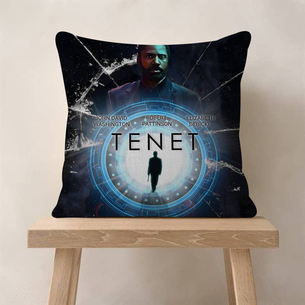 Nolan Robert Pattinson Movie Tenet Maple Design Cushion Cover Happy Autumn Harvest Decor Holiday Decorati Pillow Cover