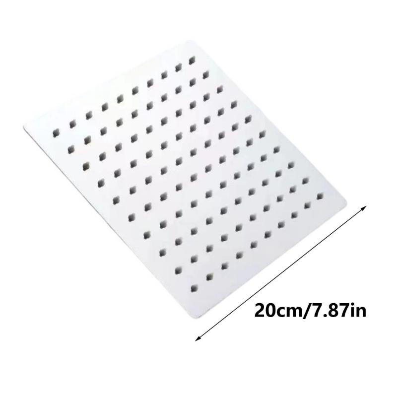 Högtryck Regnduschhuvud Rostfritt Stål Duschhuvud Förlängare Stor Böjd Duschförlängning Lätt att Installera