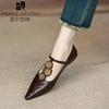 Luxury Designer Rome Women Shoes Flats Shallow Elegant Dress Shoes Summer 2025 New Pointed Toe Fashion Walking Female