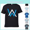 Luxuriöses Alan Walker T-Shirt aus verwaschener Baumwolle mit klassischem Rundhalsausschnitt für Herren in jeder Jahreszeit
