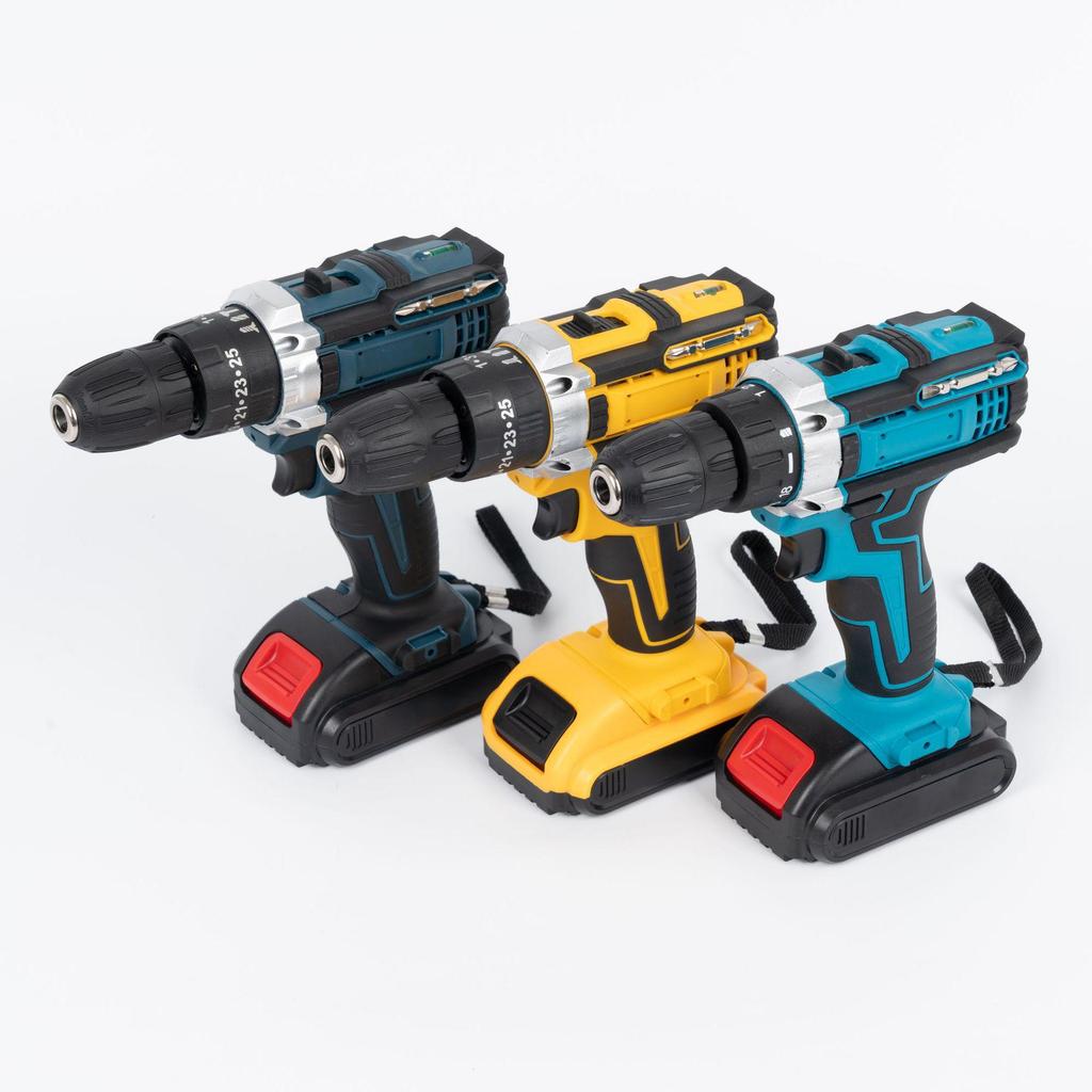 High-Power Dual-Speed Handheld Electric Drill and Screwdriver Set