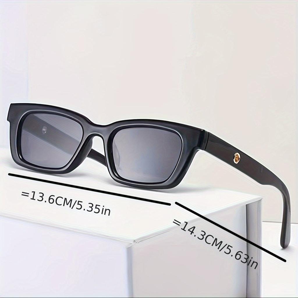Retro Square Fashion Glasses for Women & Men Perfect for Beach and Everyday Fashion Outdoor Accessories Durable Eyewear