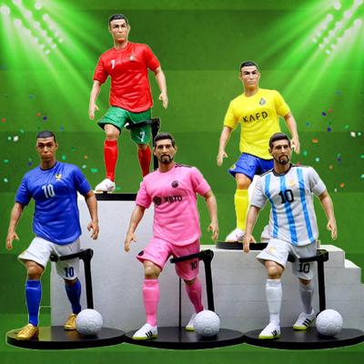 Neu 1-5 Stück Das Fußballmodell Puppen Cartoon Niedliche Actionfigur Auto Zubehör Fußballfans Geschenke