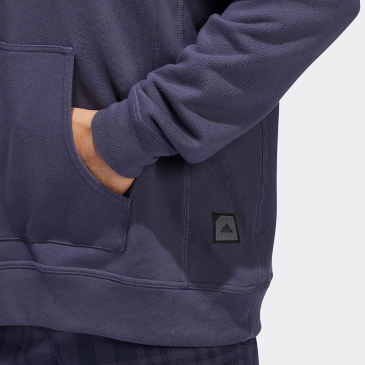 adidas Sweatshirts Men's Blue Hooded Moderate HF9093