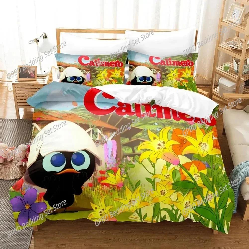 Anime Calimeros Bedding Set 3D Printed Suitable for Bedroom Duvet Cover Set With Pillowcases Kids Home Textile