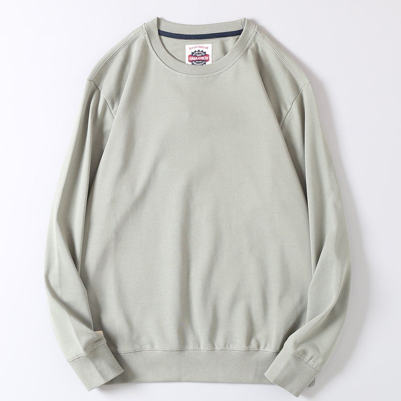 Heavy Terry Round Neck Pullover Men and Women Solid Hoodie Autumn Export Foreign Trade Loose Sports Leisure Outerwear Tide