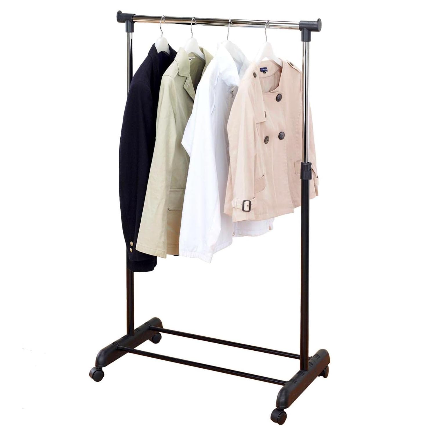 

Clothes Width Load Capacity 15kg [Doshisha] NGHS-81BK Rack, Single, Black, 80cm, чёрный