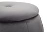 Hocker Aufbewahrung Paris Grau Silber Cm Ø 43X43