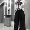 Yaz Kadın Tişörtleri Sokak Giyim BF Harajuku Tişörtler Bol Kesim Üstler Moda Günlük Kurukafa Baskılı Kore Y2k Tişört