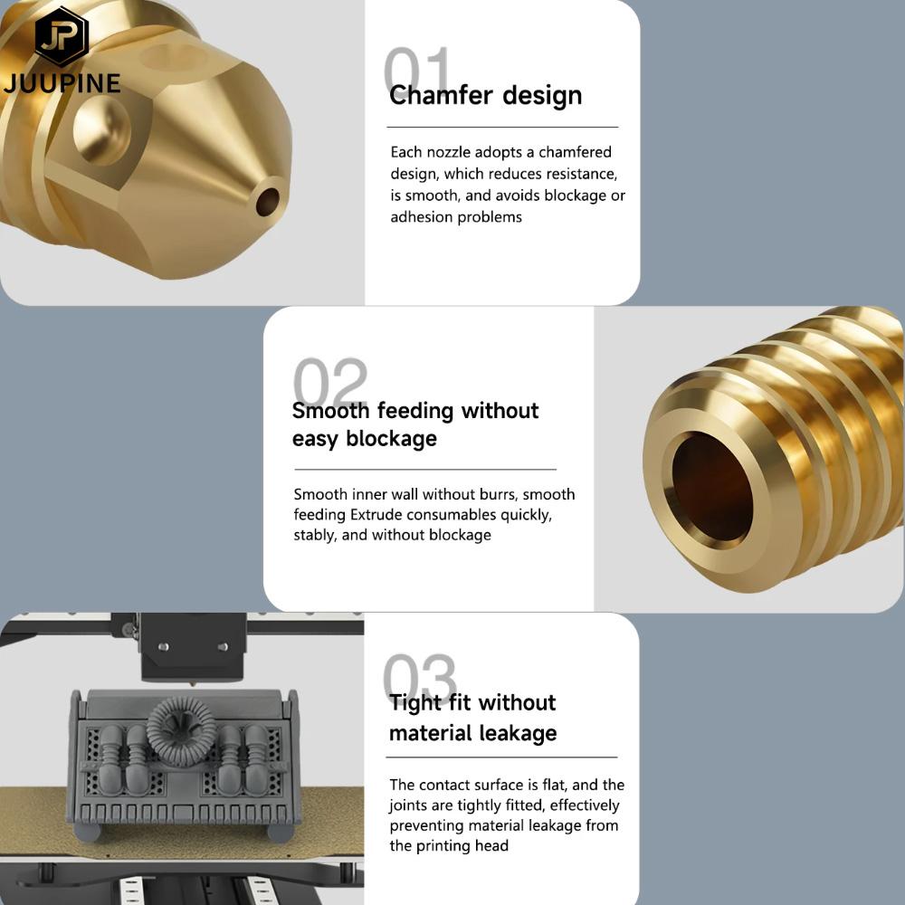 For Bambu Lab A1 Accessories Bambu Lab A1 Mini Nozzle Kit Brass Hardened Steel 0.2 0.4 0.6 0.8 For Bambulab A1 Upgrade Hotend