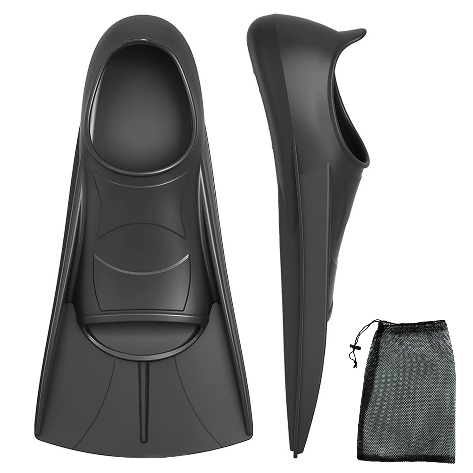 

COZENTA Lightweight Swimming Fins for Children (Size S, Black)