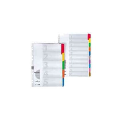 Intercalaire carton - PAGNA - A4 - 5 touches - 5 couleurs