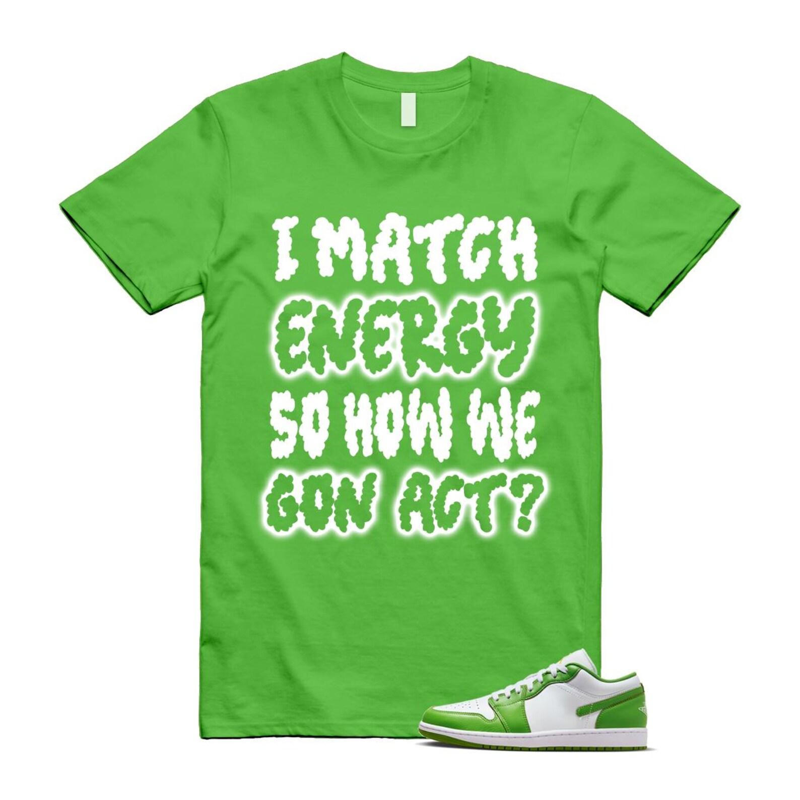 1 Chlorophyll Green White Lightning Low SE T Shirt Match MATCH S