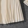 Girls' 8-12 Years Dress – Autumn New Arrival: Stand Collar Elegant Pleated Long-Sleeved Formal Gown