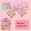 Capybara Gelee Sticker Ruhiges Buch: DIY Kreatives Früherziehungs-Puzzle für Kinder