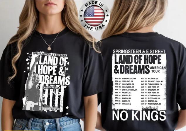 Bruce Springsteen Land of Hope & Dreams Tour 2026 Shirt