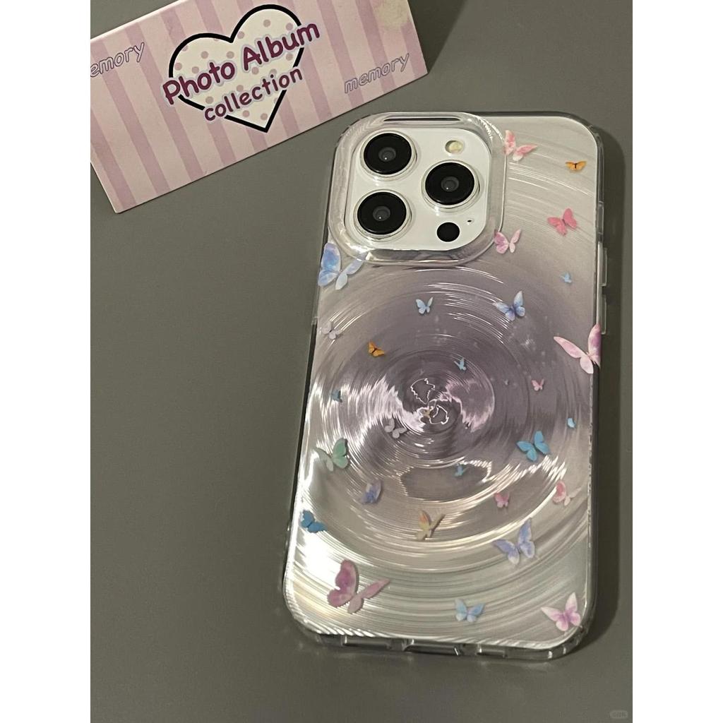 The New Butterfly Sparkling Light Case Is Suitable for The Apple 16promax Light Luxury Phone Case and Iphone15 Protective Case 14