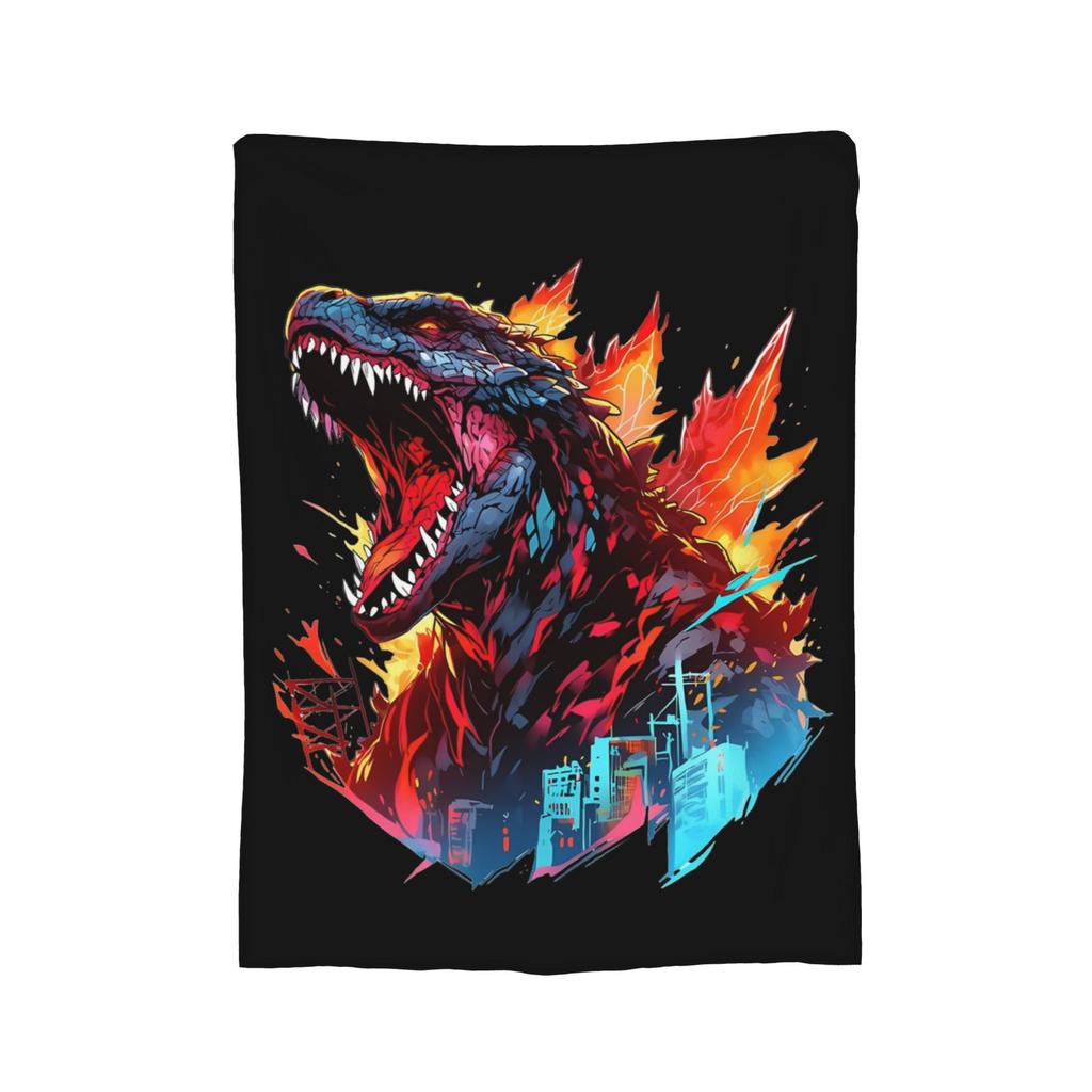 Movie Minus One Vintage Blankets Godzillaed Fleece Throw Blankets Summer Air Conditioning Portable Lightweight Bedspreads,