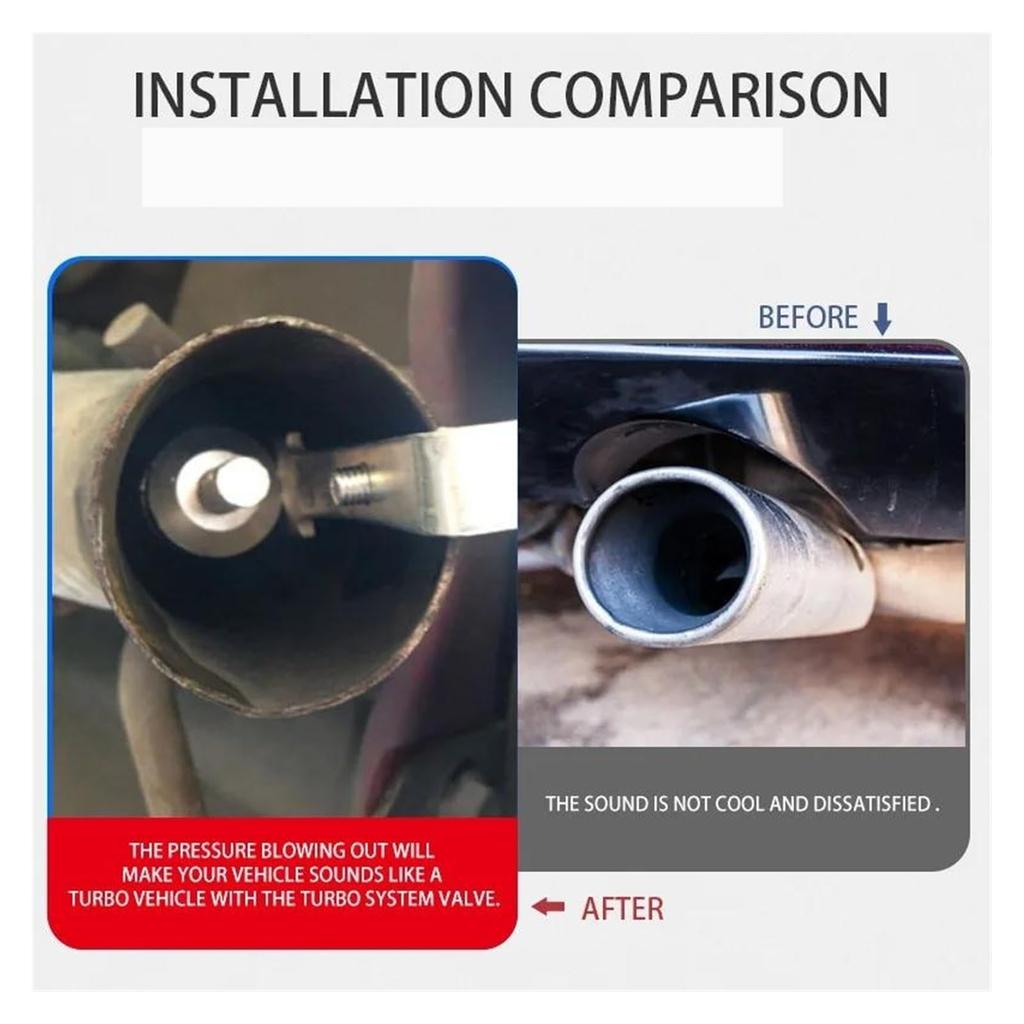 Muffler Cutter Turbo Sound Car Exhaust Booster Speaker Universal Aluminum Auto Muffler Tail Pipe