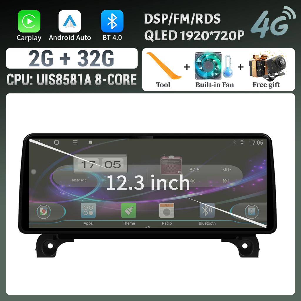 12.3inch Car Radio For Peugeot 4008 5008 3008 2016-2022 Multimedia Navigation 4G GPS Wireless BT Carplay Stereo Touch Screen