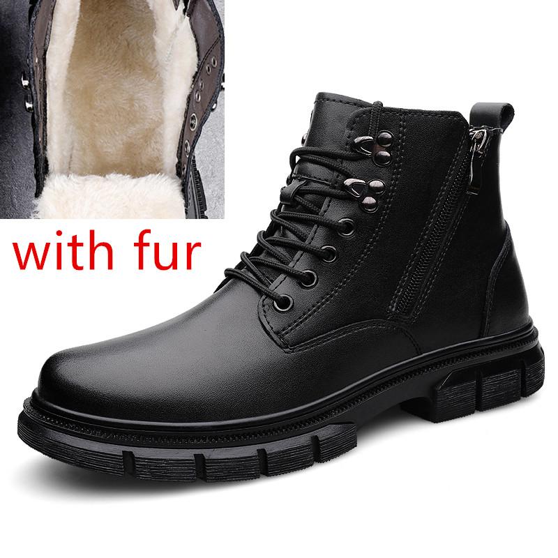 

Модные мужские ботинки, зимние уличные мотоциклетные ботинки в стиле ретро, кожаные мужские высокие повседневные туфли, модные универсальные износостойкие мужские туфли 47