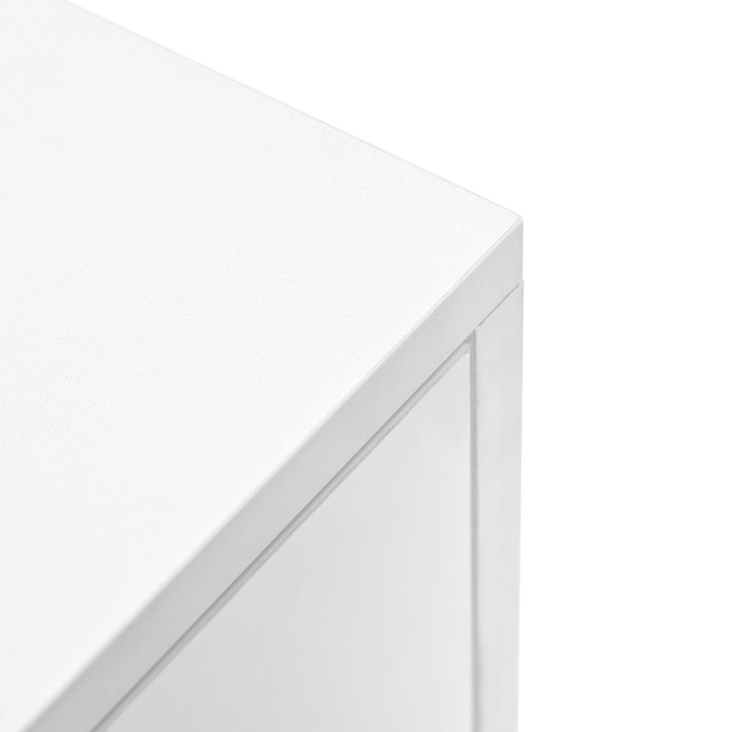 Modern Shoe Cabinet, White Shoe Cabinet with High-Gloss Front and 16-Color LED Light (80 x 25 x 96 cm)