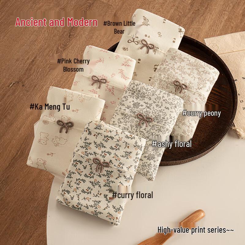 GUJIN Women's Mid-High Waist Cotton Antibacterial Boxer Briefs, 3-Pack