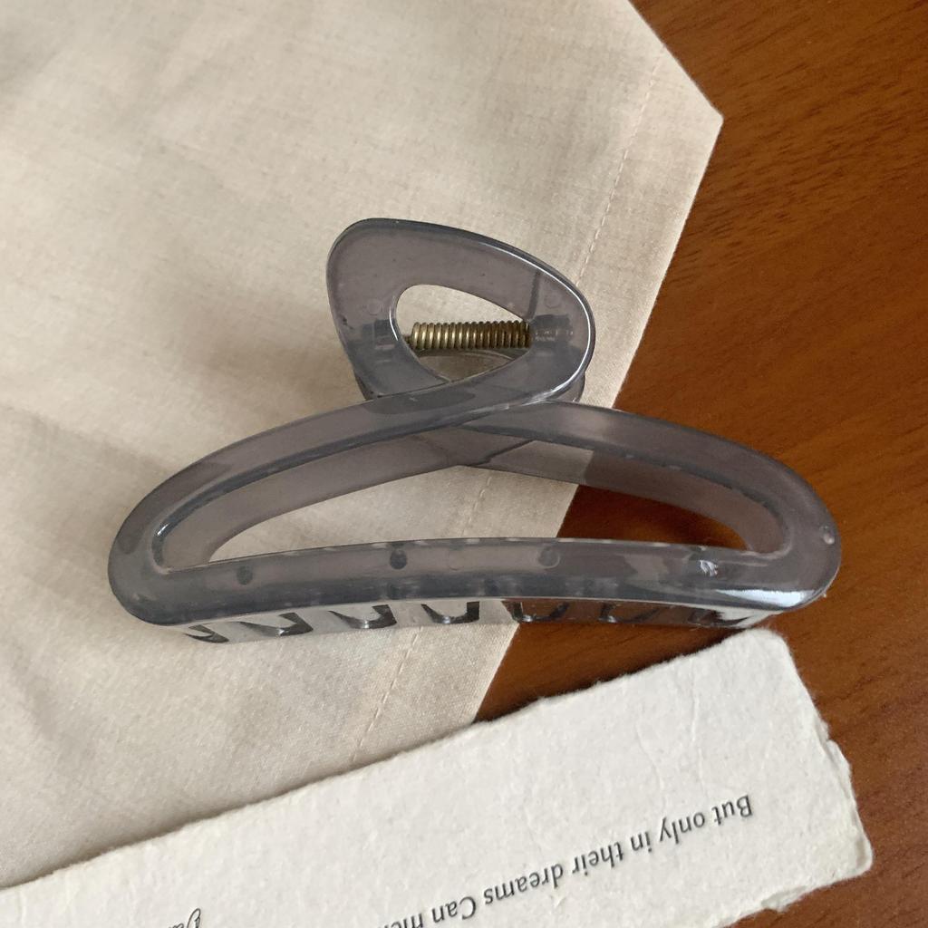 Jelly Color Large Shark Hair Clip for Women - 2024 High-End Bun and Back Hair Clip