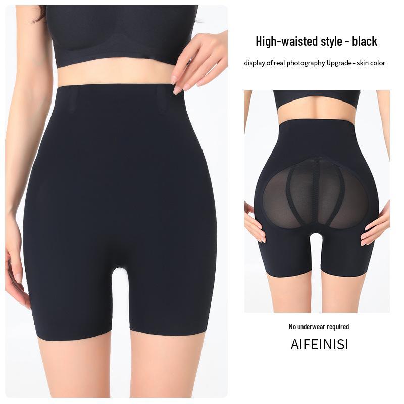 

Women s Summer Seamless Peach Buttocks Hip-Lifting Safety Shorts - Anti-Exposure, Abdomen Tightening, Three-Quarter Length M (85-100 jin)
