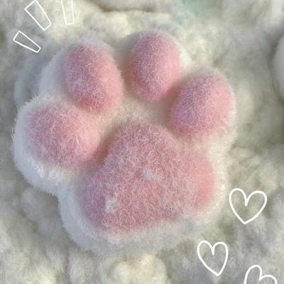 Silicone Cat Paw Decompression Squeeze Toy - Slow Rebound Educational Plush for Girls & Boys