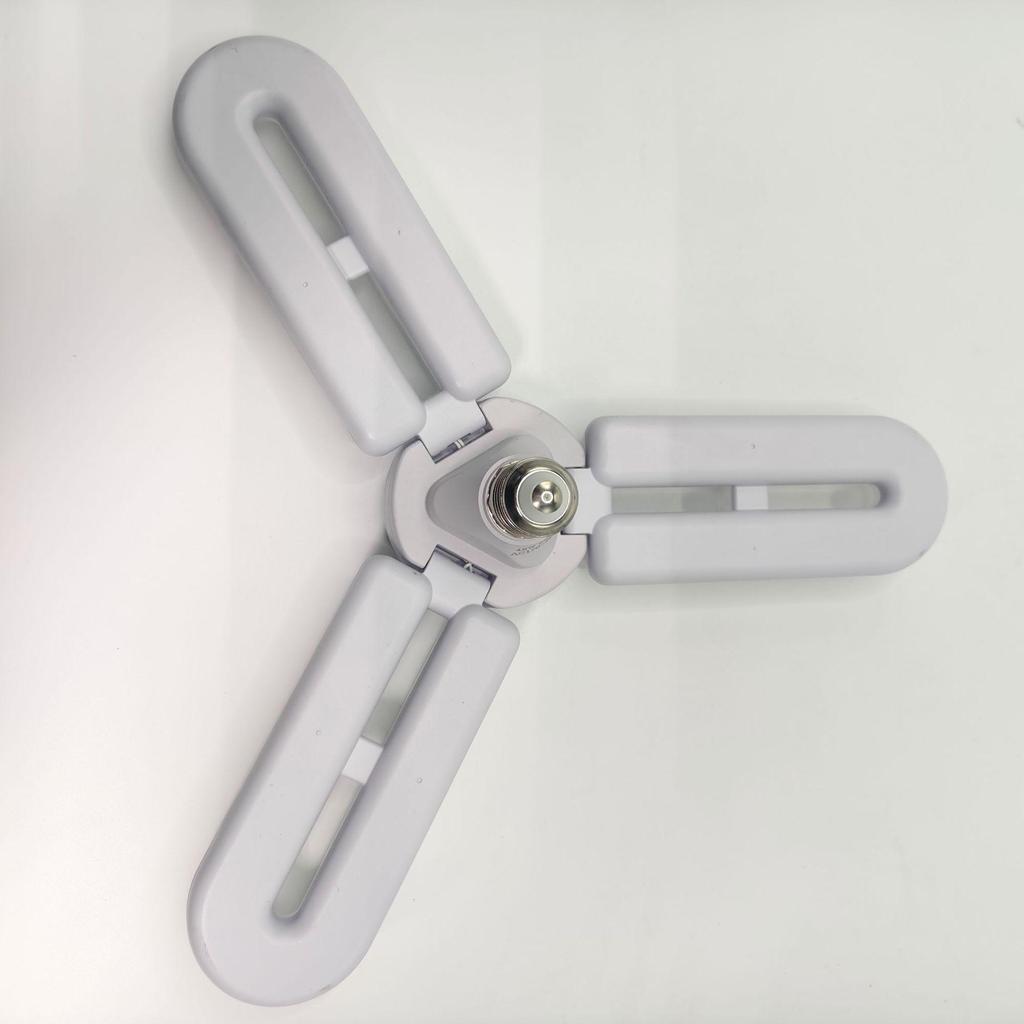 LED Energy-Saving U-Shaped Three-Leaf Bulb E27 for Bedrooms - Super Bright Folding Ceiling Light