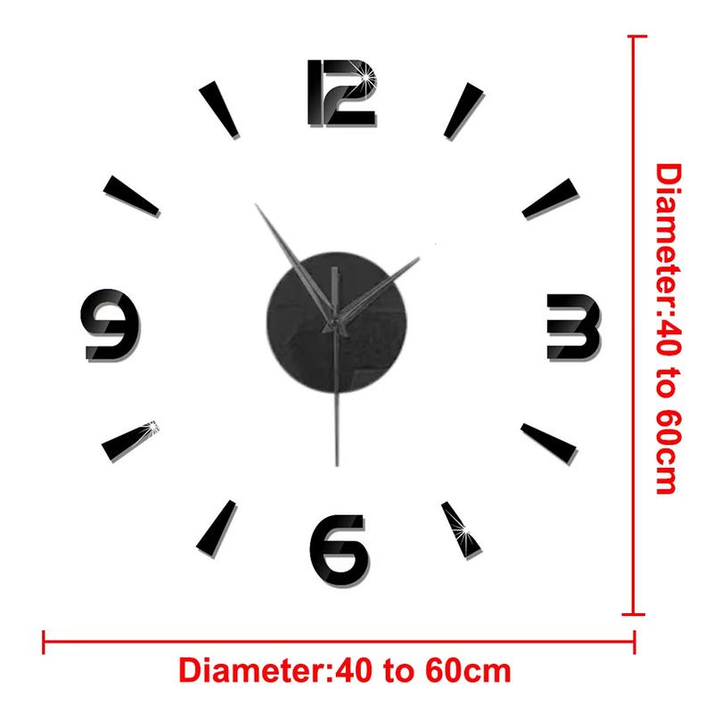 3D Wall Clock DIY Mirror Wall Stickers Home Decor Quartz Needle Watch Living Room Removable Art Decal Sticker reloj de pared Hot