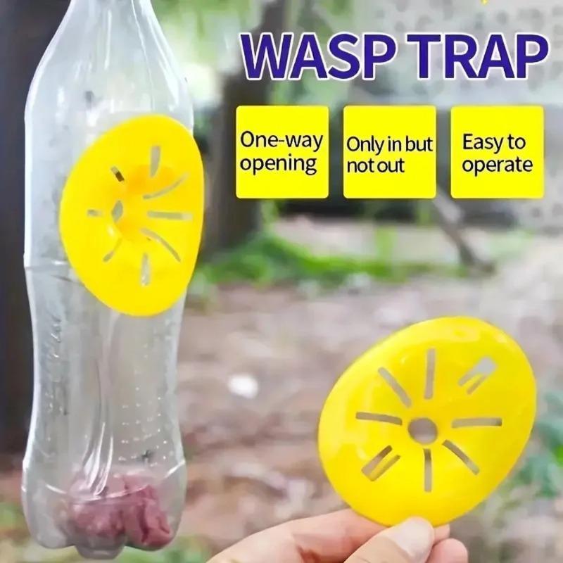 20-5Pcs Reusable Wasp Trap Insect Funnel Killer Flower Bee Hornet Catcher Plastic Bottle Wasp Traps Garden Pest Control Tool