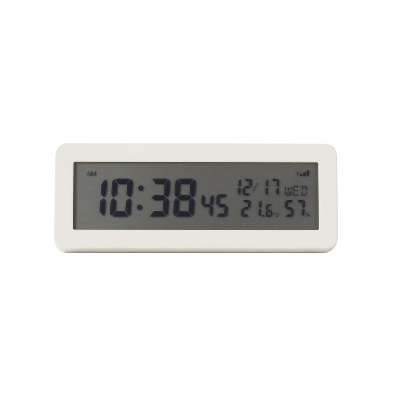 

MUJI Digital Radio Clock loud alarm 44581490 148mm x 64mm x 59mm (with function) MJ-RDCLA(W)1 White, (W) (D) (H) белый