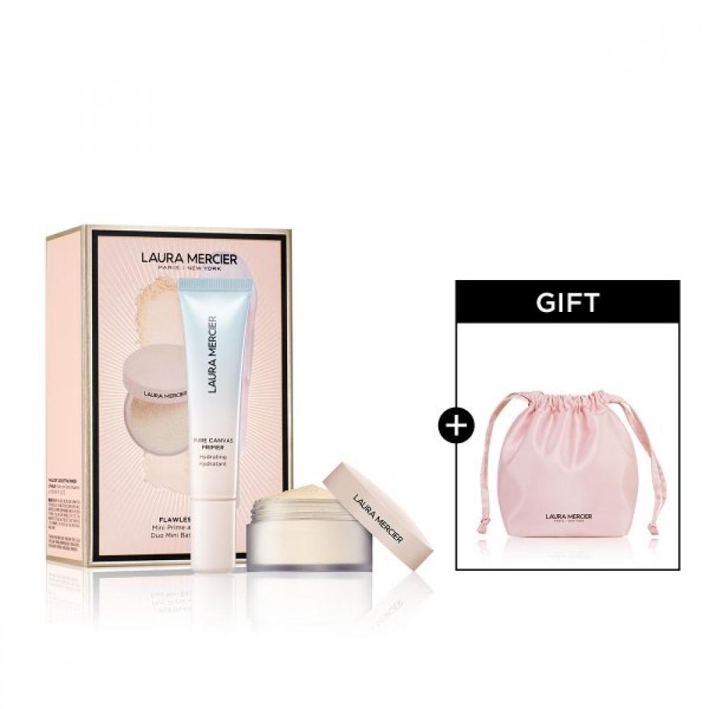 Laura Mercier Limited Mini Primer Setting Powder Duo +satin Pouch Gift Single option