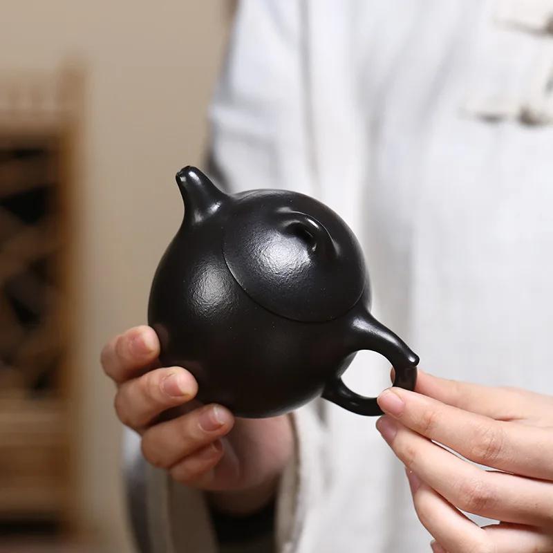 Yixing Handmade Purple Clay Teapot Household Tea Pot Beauty Tea Infuser Kettle Chinese Tradition Zisha Tea Set Teaware 200ml