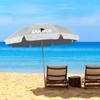 Beach umbrella with UV filter - gray