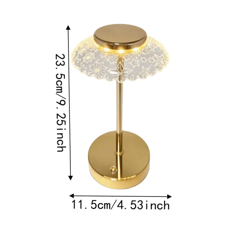 Vintage Night Light Mid-Century Desk Lamp Ornament Petal Table Lamp Living Room