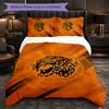 Set Biancheria da Letto Hull FC Pattern in Microfibra 3 Pezzi Copripiumino Decorativo per Camera da Letto Uso Domestico