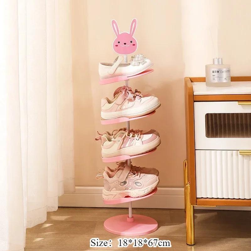 Cartoon Plastic Shoe Rack Large Capacity Multi-layer Shoe Rack Dormitory Convenient Japanese Reinforced and Durable Storage Rack