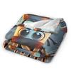 Italian Brainrot Animals Blanket  Cappuccino Assassino Fleece Awesome Soft Throw Blankets for Home  Winter