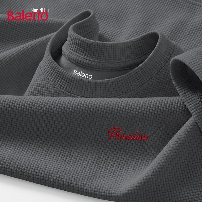 Baleno Men s Heavyweight Waffle Knit Short Sleeve T-Shirt