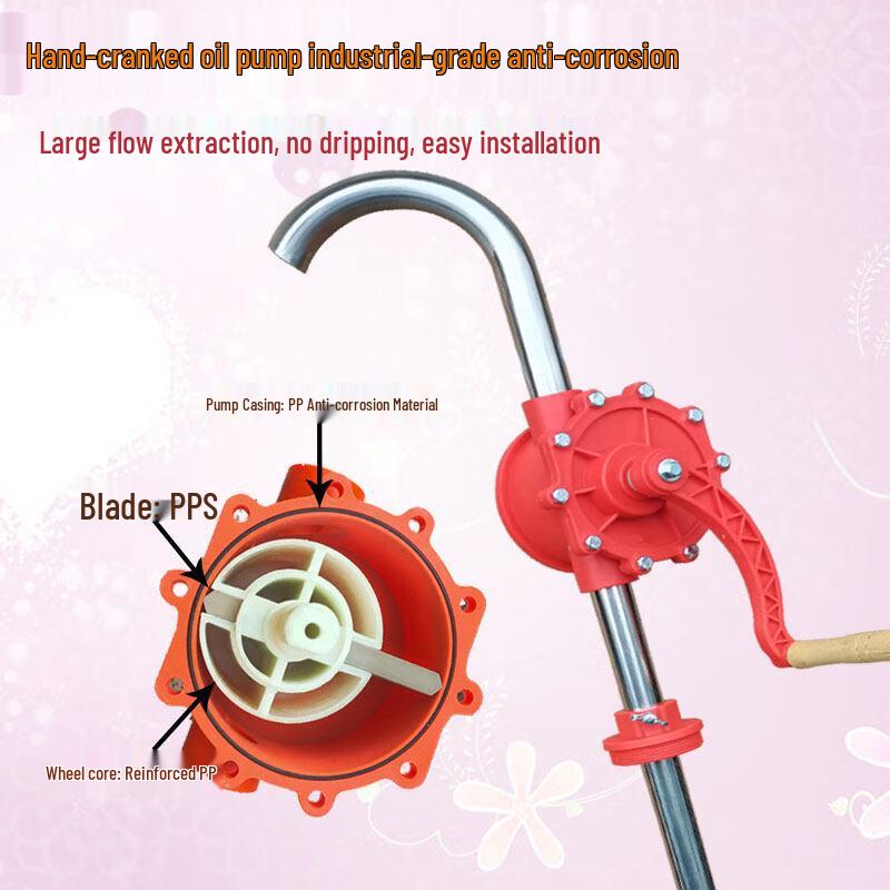 YunDuo 25# Aluminum Alloy Reinforced Hand-crank Oil Pump