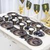 Ramadan Mubarak Disposable Tableware Plate Cups Ramadan Decoration 2026 Eid Mubarak Ramadan Kareem Muslim Islamic Party Supplies