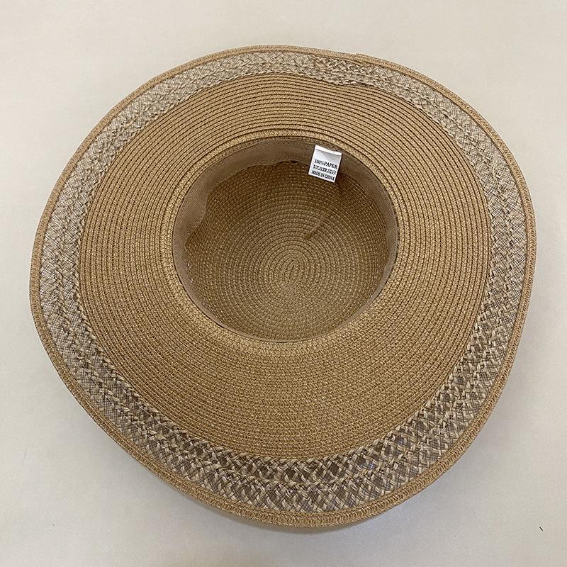 Classic Big Eaves Hat Straw Hat Outdoor Travel Visor Sun Protection Hat