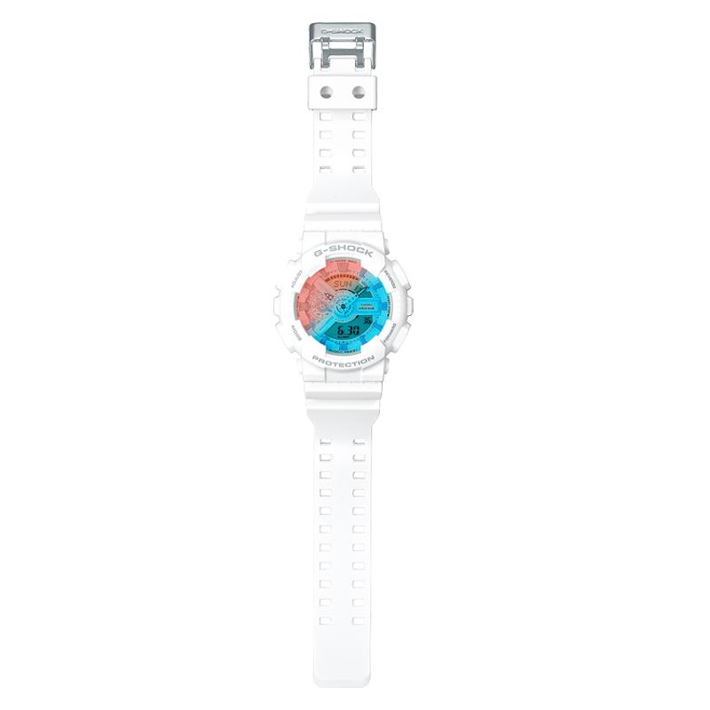Casio Unisex Liquid Crystal/Analog Dual Display Series 51mm Blue Watch GA-110TL-7APR-