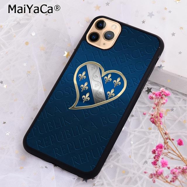 Bosna i Hercegovina Heart Phone Case For iPhone 16 15 14 plus XR XS 11 12 13 pro max Shell Cover coque