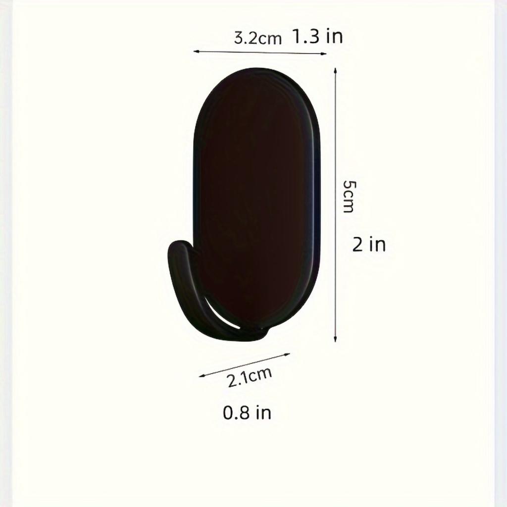 10-Piece Stainless Steel Wall Hooks for Hanging 33 Lbs (max) Heavy Duty Self-Adhesive Hooks Adhesive Hooks for Keys Bathroom Shower Outdoor.
