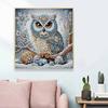 New Arrival 5D DIY Full Circle Diamond Painting "Owl" Embroidery Cross Stitch Home Decor Gift