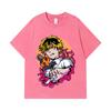275 GSM Gewaschene T-Shirts 100% Baumwolle Chainsaw Man V4 Denji Pochita Aufdruck Unisex Schweres Baumwoll-T-Shirt